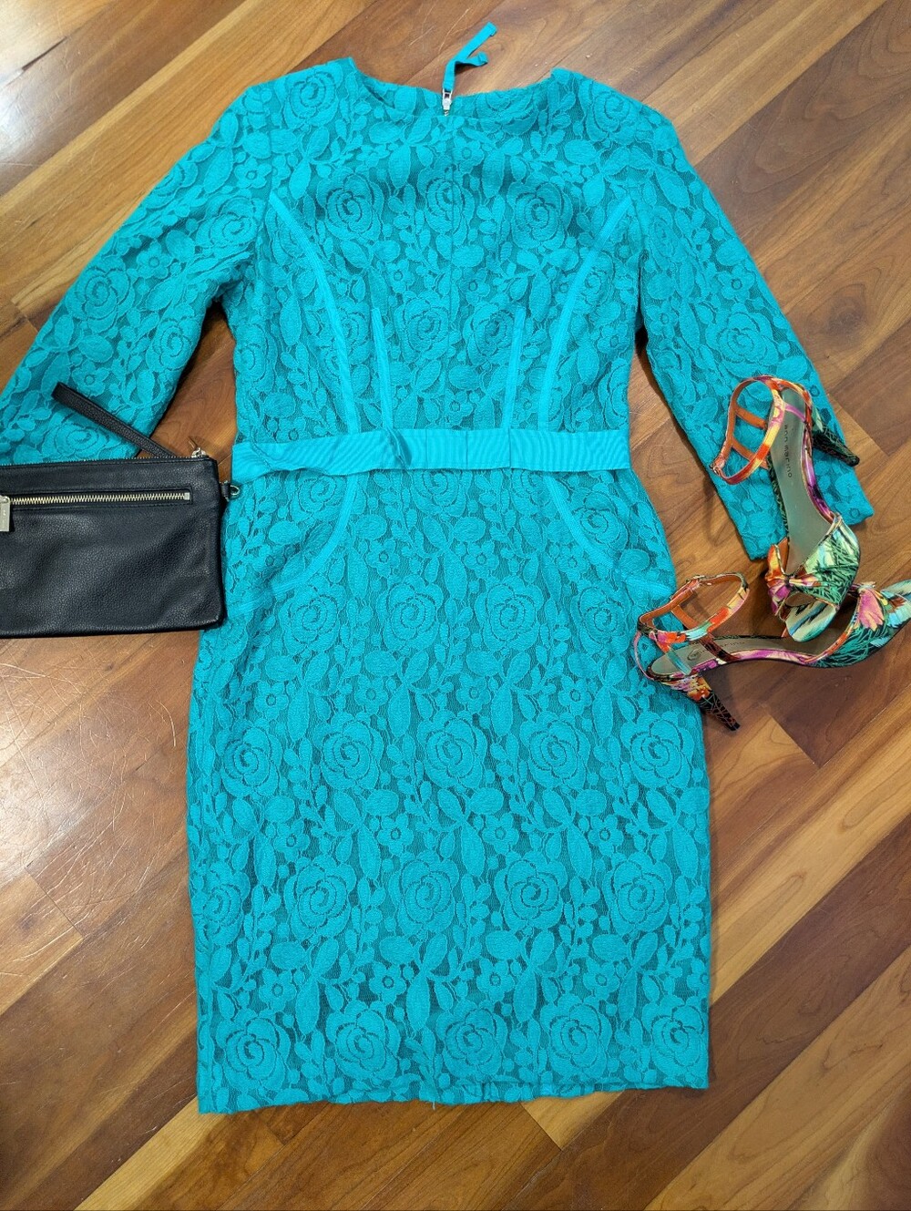 NWOT Turquoise Lace Dress